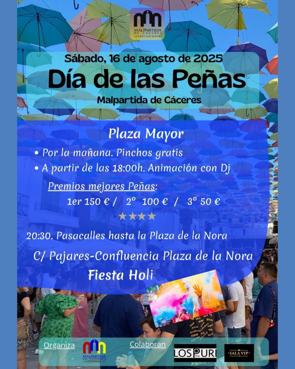 Cartel día de las Peñas