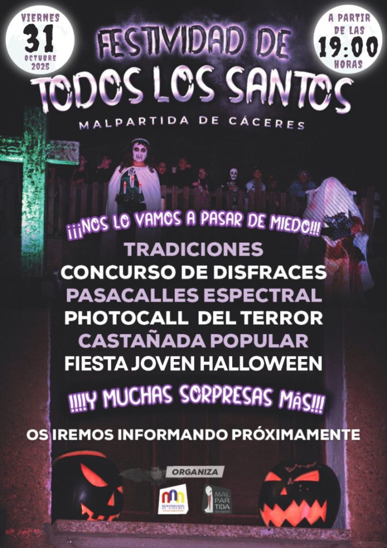 Festividad de todos los santos. Cartel